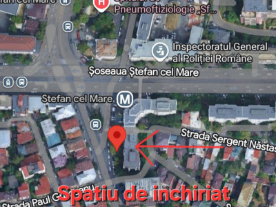 Spatiu nemobilat 2 camere in bloc | Parter | Metrou Stefan cel Mare
