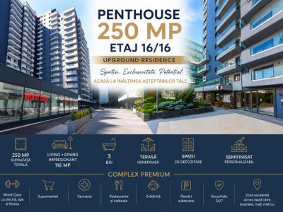 0% Comision! Penthouse 250mp | Living 116mp | UpGround | Semifinisat